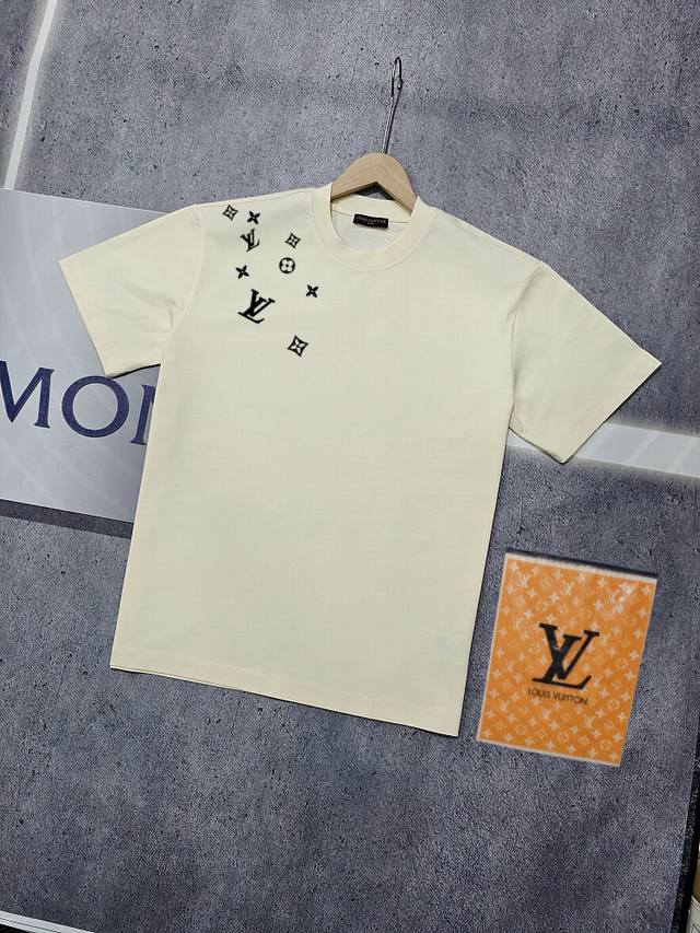 Real shot of Nfc chip sensor Louis Vuitton short-sleeved T-shirt Lv Donkey brand