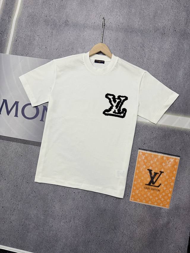 Real shot of Nfc chip sensor Louis Vuitton short-sleeved T-shirt Lv Donkey brand