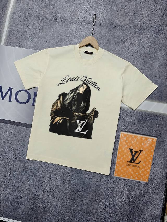 Real shot of Nfc chip sensor Louis Vuitton short-sleeved T-shirt Lv Donkey brand