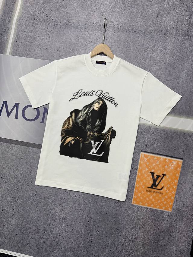 Real shot of Nfc chip sensor Louis Vuitton short-sleeved T-shirt Lv Donkey brand