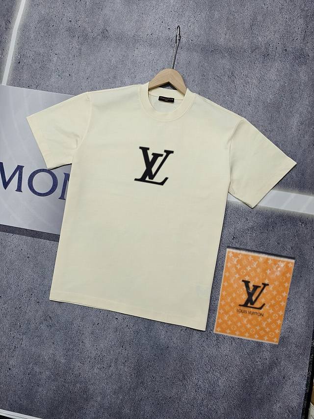 Real shot of Nfc chip sensor Louis Vuitton short-sleeved T-shirt Lv Donkey bran