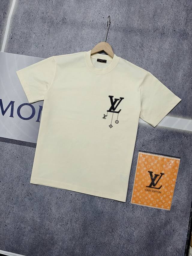 Real shot of Nfc chip sensor Louis Vuitton short-sleeved T-shirt Lv Donkey Logo