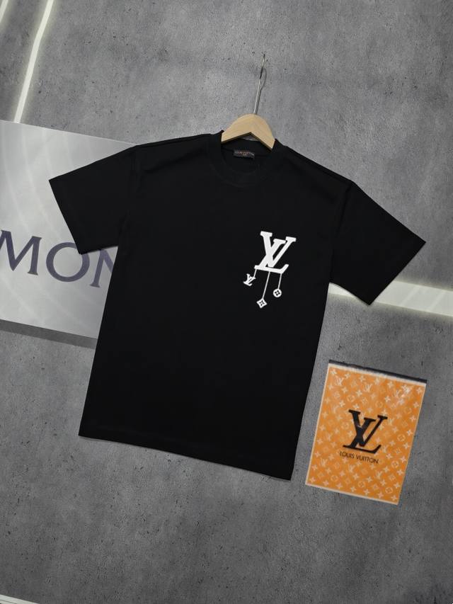 Real shot of Nfc chip sensor Louis Vuitton short-sleeved T-shirt Lv Donkey Logo