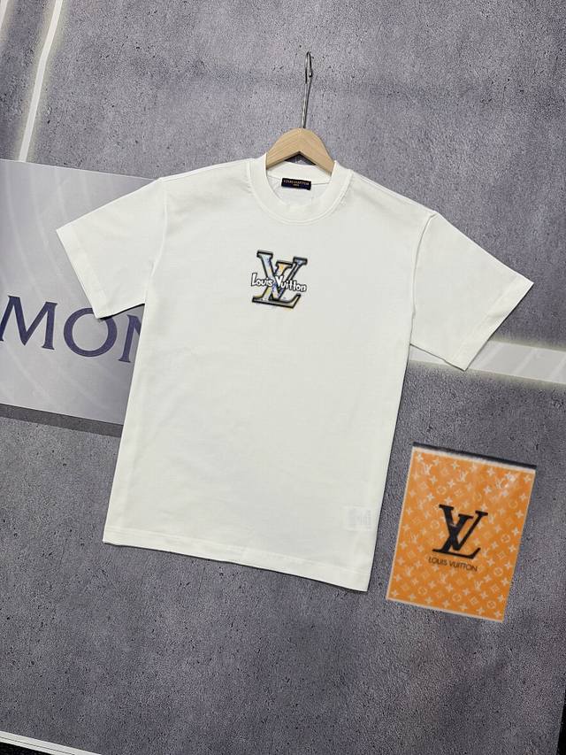 Real shot of Nfc chip sensor Louis Vuitton short-sleeved T-shirt Lv Donkey brand
