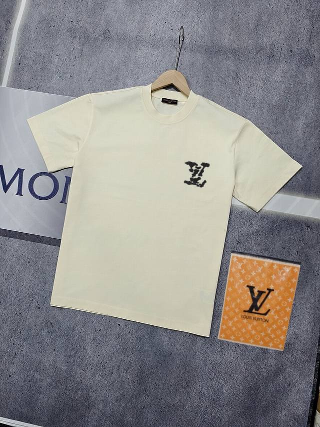 Real shot of Nfc chip sensor Louis Vuitton short-sleeved T-shirt Lv Donkey brand