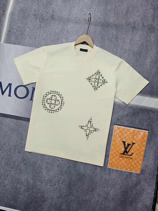 Real shot of Nfc chip sensor Louis Vuitton short-sleeved T-shirt Lv Donkey brand