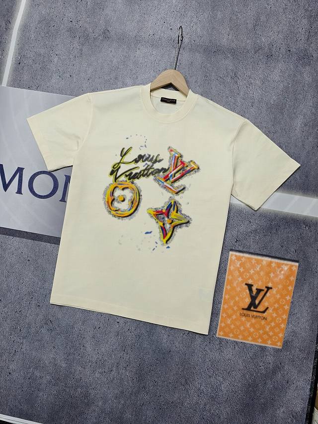 Real shot of Nfc chip sensor Louis Vuitton short-sleeved T-shirt Lv Donkey brand