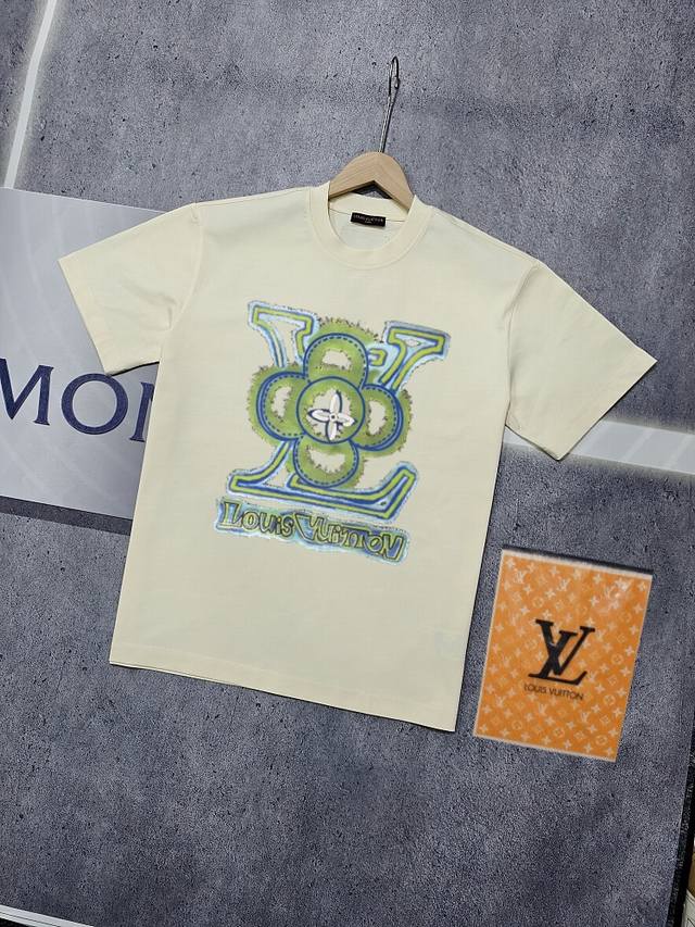 Real shot of Nfc chip sensor Louis Vuitton short-sleeved T-shirt Lv Donkey brand