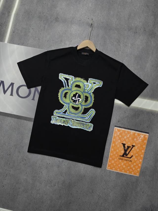 Real shot of Nfc chip sensor Louis Vuitton short-sleeved T-shirt Lv Donkey brand