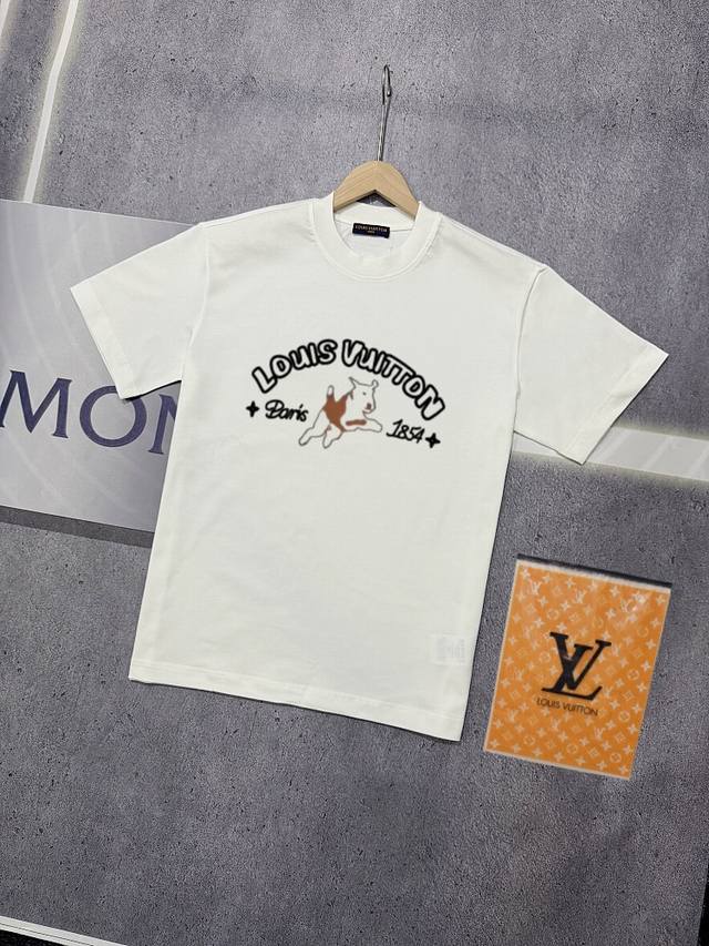 Real shot of Nfc chip sensor Louis Vuitton short-sleeved T-shirt Lv Donkey brand