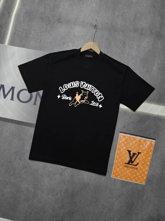 Real shot of Nfc chip sensor Louis Vuitton short-sleeved T-shirt Lv Donkey brand
