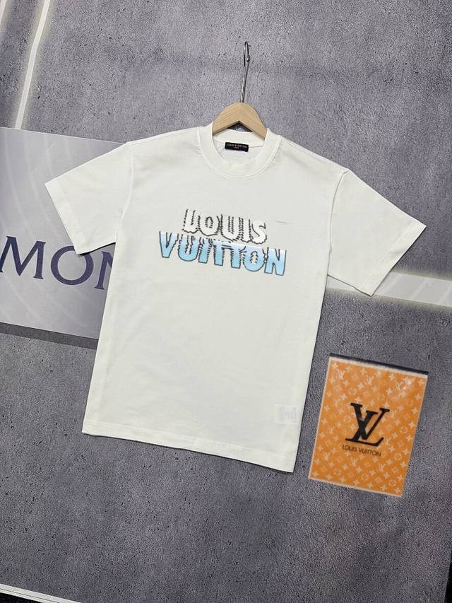 Real shot of Nfc chip sensor Louis Vuitton short-sleeved T-shirt Lv Donkey brand