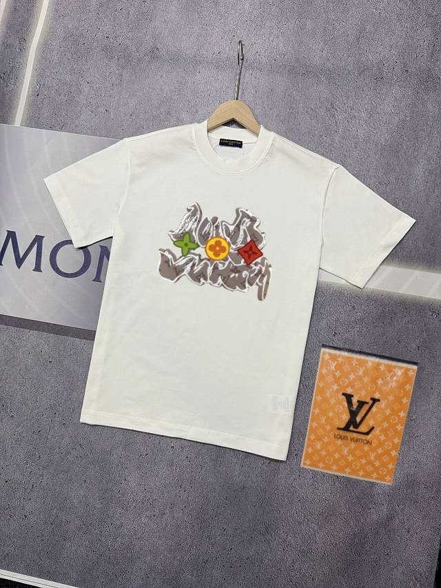 Real shot of Nfc chip sensor Louis Vuitton short-sleeved T-shirt Lv Donkey brand