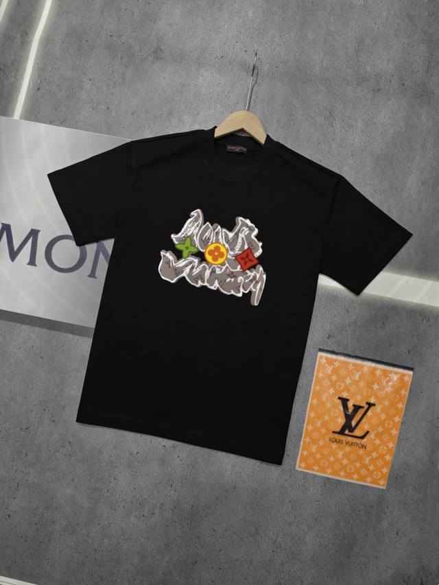 Real shot of Nfc chip sensor Louis Vuitton short-sleeved T-shirt Lv Donkey brand
