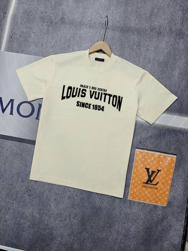 Real shot of Nfc chip sensor Louis Vuitton short-sleeved T-shirt Lv Donkey brand
