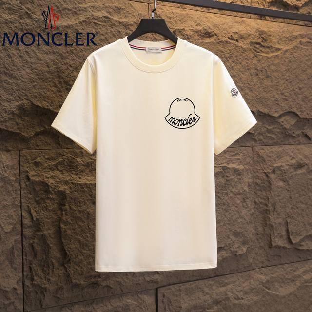 Real shot of Nfc chip induction Moncler short-sleeved T-shirt 2025 exclusive sa