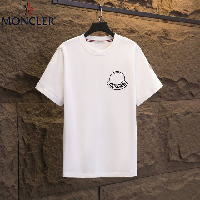 Real shot of Nfc chip induction Moncler short-sleeved T-shirt 2025 exclusive sal