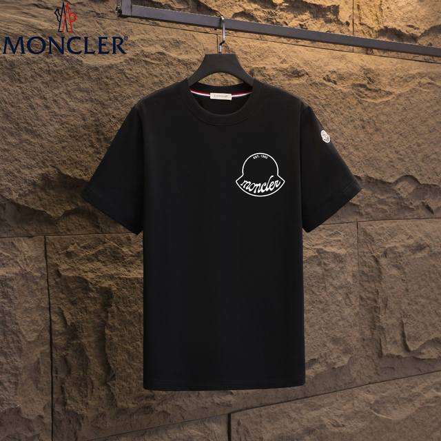 Real shot of Nfc chip induction Moncler short-sleeved T-shirt 2025 exclusive sal
