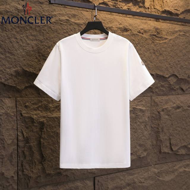 Real shot of Nfc chip induction Moncler short-sleeved T-shirt 2025 counter simul