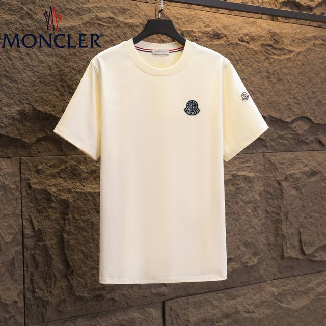 Real shot of Nfc chip induction Moncler short-sleeved T-shirt 2025 counter simul