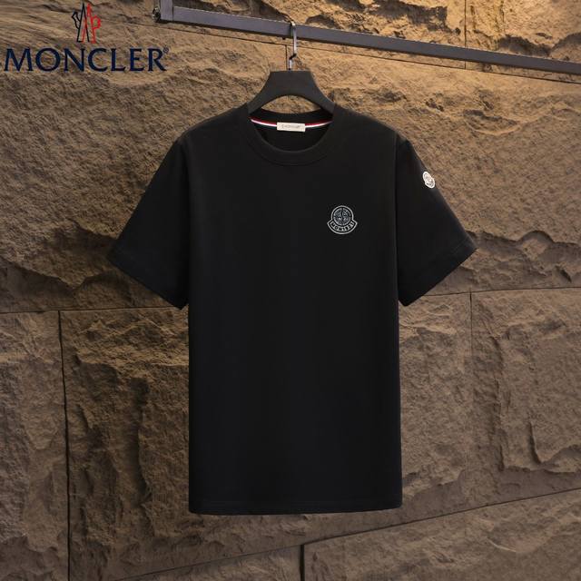 Real shot of Nfc chip induction Moncler short-sleeved T-shirt 2025 counter simu