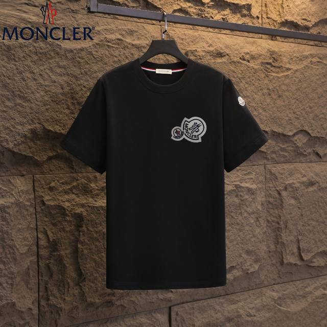 Real shot of Nfc chip sensor Moncler short-sleeved T-shirt 2025 counter simultan