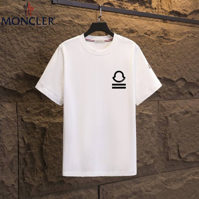 Real shot of Nfc chip induction Moncler short-sleeved T-shirt 2025 counter simul