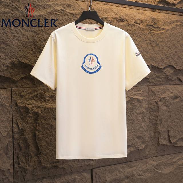 Real shot of Nfc chip induction Moncler short-sleeved T-shirt 2025 counter simu