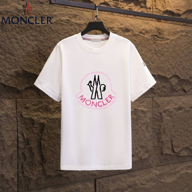 Real shot of Nfc chip induction Moncler short-sleeved T-shirt 2025 counter simul