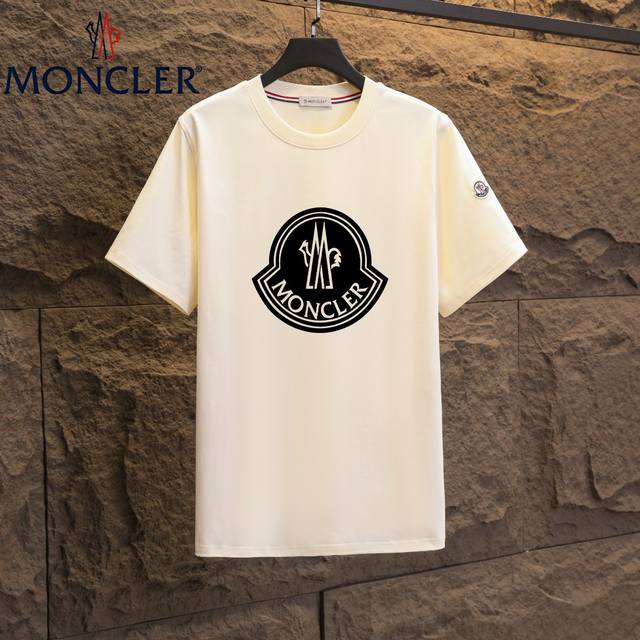 Real shot of Nfc chip induction Moncler short-sleeved T-shirt 2025 counter simul