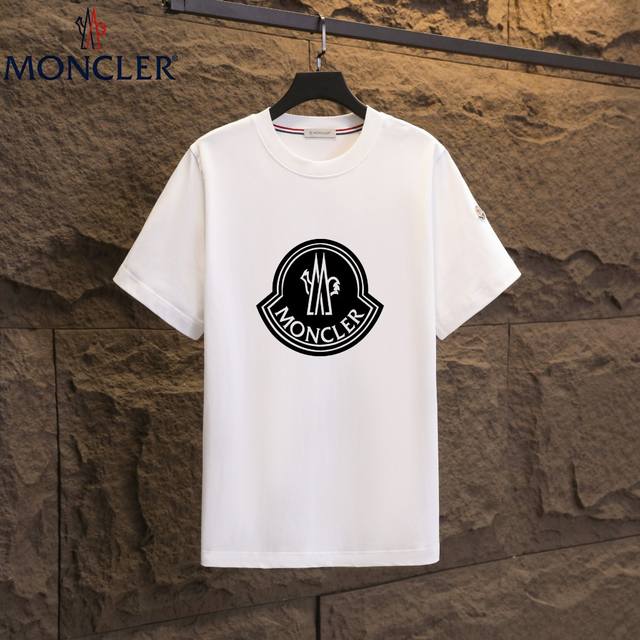 Real shot of Nfc chip induction Moncler short-sleeved T-shirt 2025 counter simul