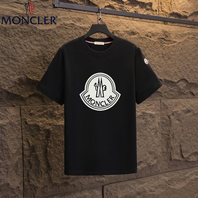 Real shot of Nfc chip induction Moncler short-sleeved T-shirt 2025 counter simul