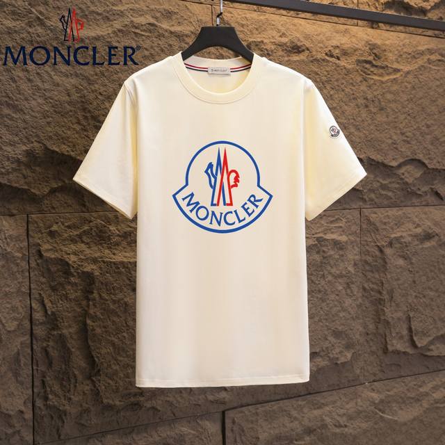 Real shot of Nfc chip induction Moncler short-sleeved T-shirt 2025 counter simul