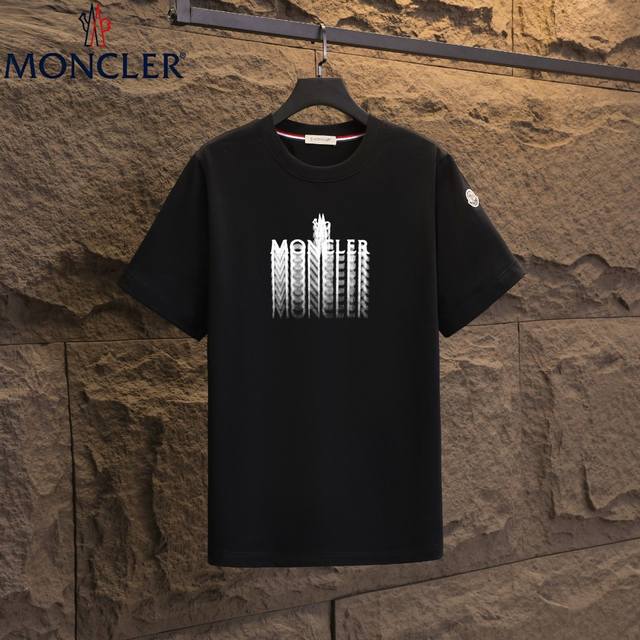 Real shot of Nfc chip induction Moncler short-sleeved T-shirt 2025 counter simul