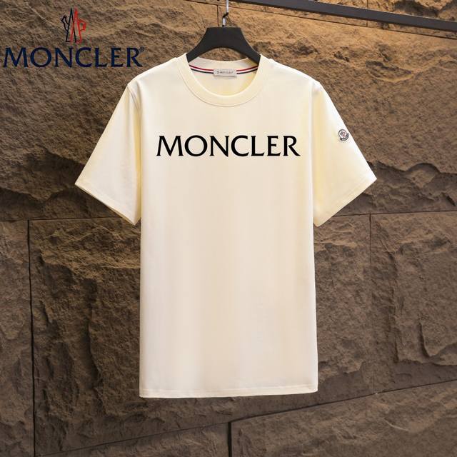 Real shot of Nfc chip induction Moncler short-sleeved T-shirt 2025 counter simul
