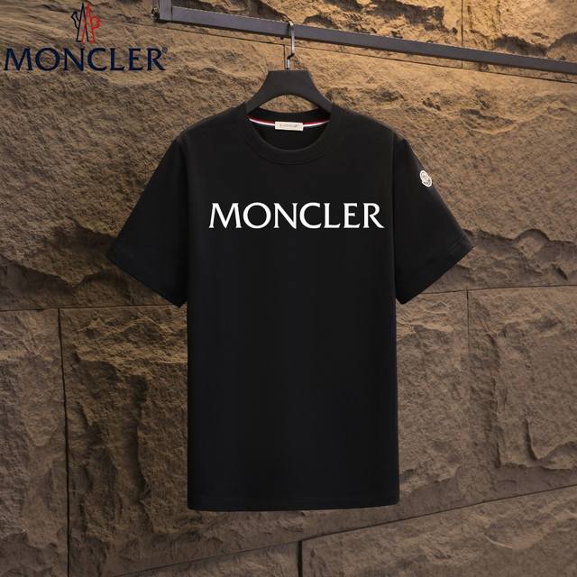 Real shot of Nfc chip induction Moncler short-sleeved T-shirt 2025 counter simul