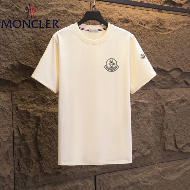 Real shot of Nfc chip induction Moncler short-sleeved T-shirt 2025 counter simu