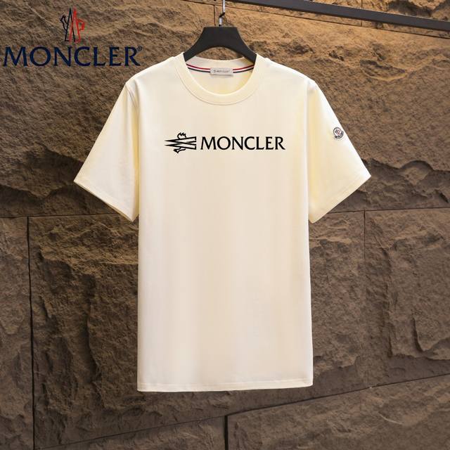 Real shot of Nfc chip induction Moncler short-sleeved T-shirt 2025 counter simu