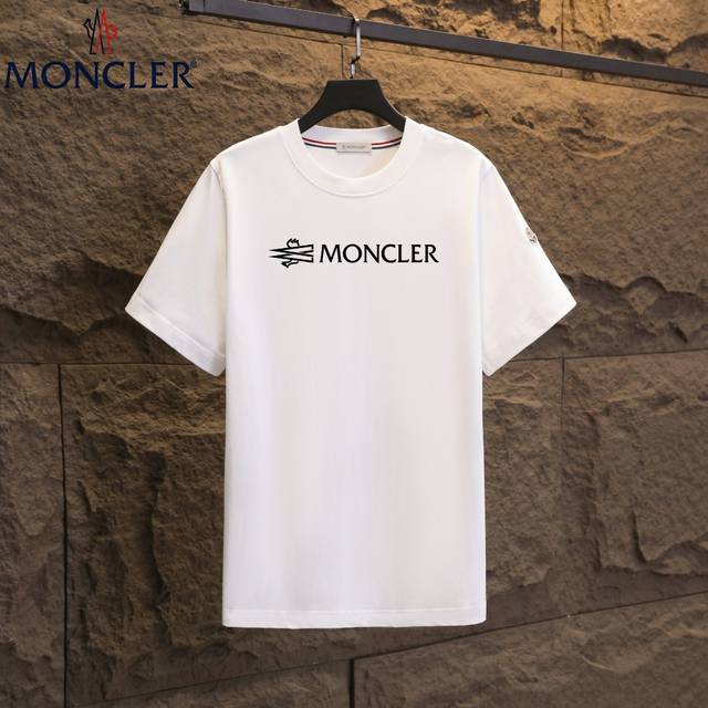 Real shot of Nfc chip induction Moncler short-sleeved T-shirt 2025 counter simu