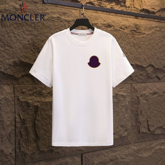 Real shot of Nfc chip induction Moncler short-sleeved T-shirt 2025 counter simu