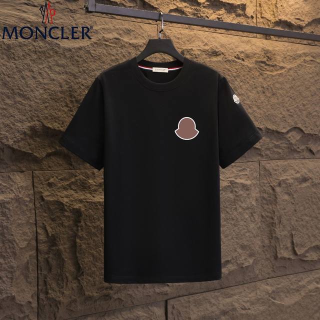 Real shot of Nfc chip induction Moncler short-sleeved T-shirt 2025 counter simu