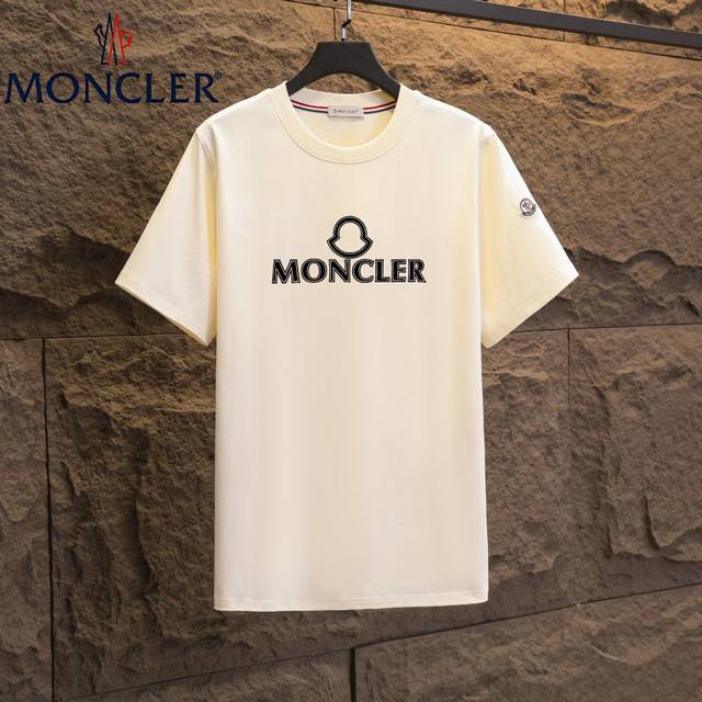 Real shot of Nfc chip induction Moncler short-sleeved T-shirt 2025 counter simul