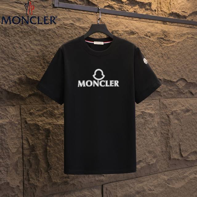 Real shot of Nfc chip induction Moncler short-sleeved T-shirt 2025 counter simul