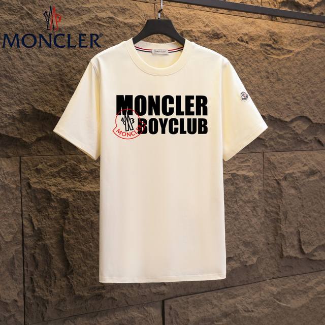 Real shot of Nfc chip induction Moncler short-sleeved T-shirt 2025 counter simu