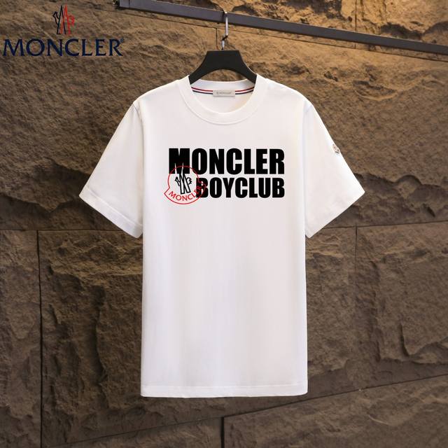 Real shot of Nfc chip induction Moncler short-sleeved T-shirt 2025 counter simu