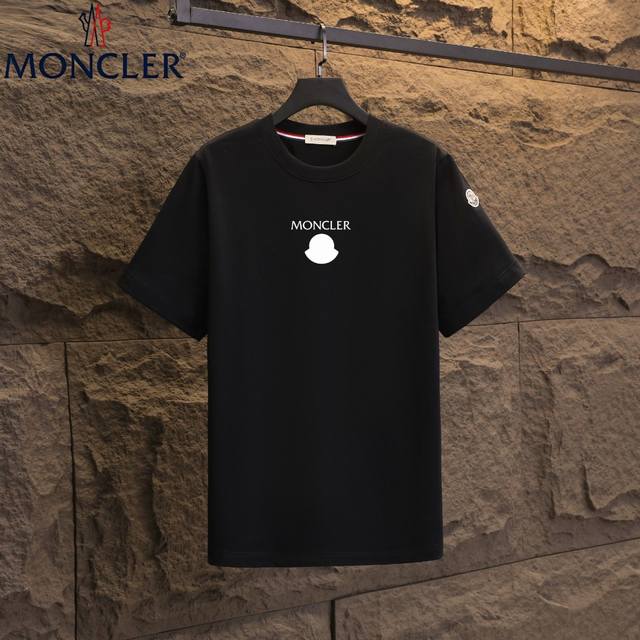 Real shot of Nfc chip induction Moncler short-sleeved T-shirt 2025 counter simul