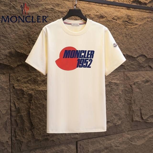 Real shot of Nfc chip induction Moncler short-sleeved T-shirt 2025 counter simu