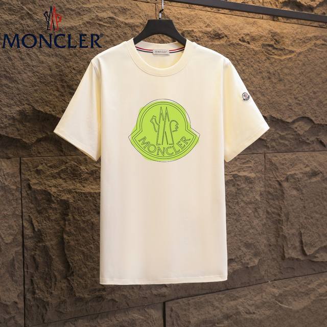 Real shot of Nfc chip induction Moncler short-sleeved T-shirt 2025 counter simul