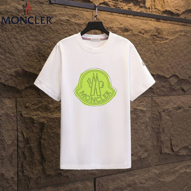 Real shot of Nfc chip induction Moncler short-sleeved T-shirt 2025 counter simul