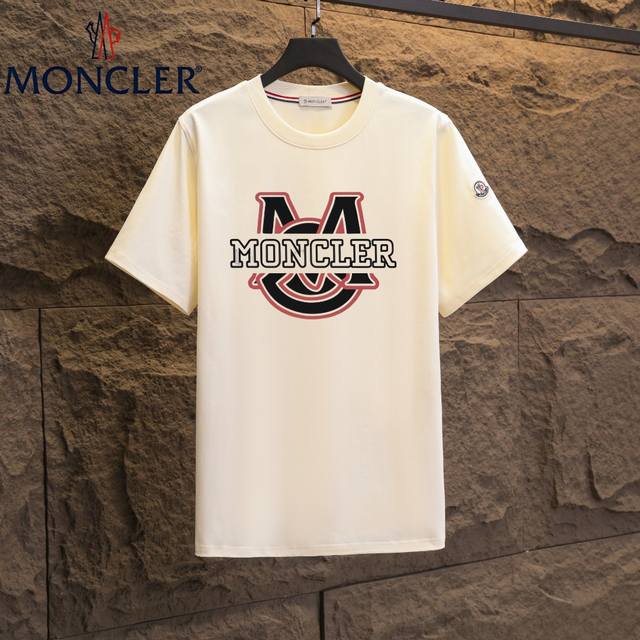 Real shot of Nfc chip induction Moncler short-sleeved T-shirt 2025 counter simul
